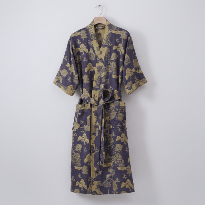 KIMOGINKO - Organic Cotton Kimono Bathrobe for Ultimate Comfort and Style 8