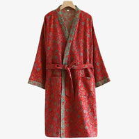 KIMONARA - Organic Cotton Bathrobe with Reversible Design for Ultimate Comfort 6