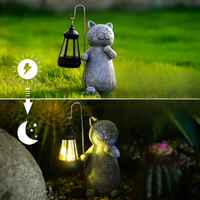 KittyBeam - Solar Cat Statue for Enchanting Garden Lighting 3