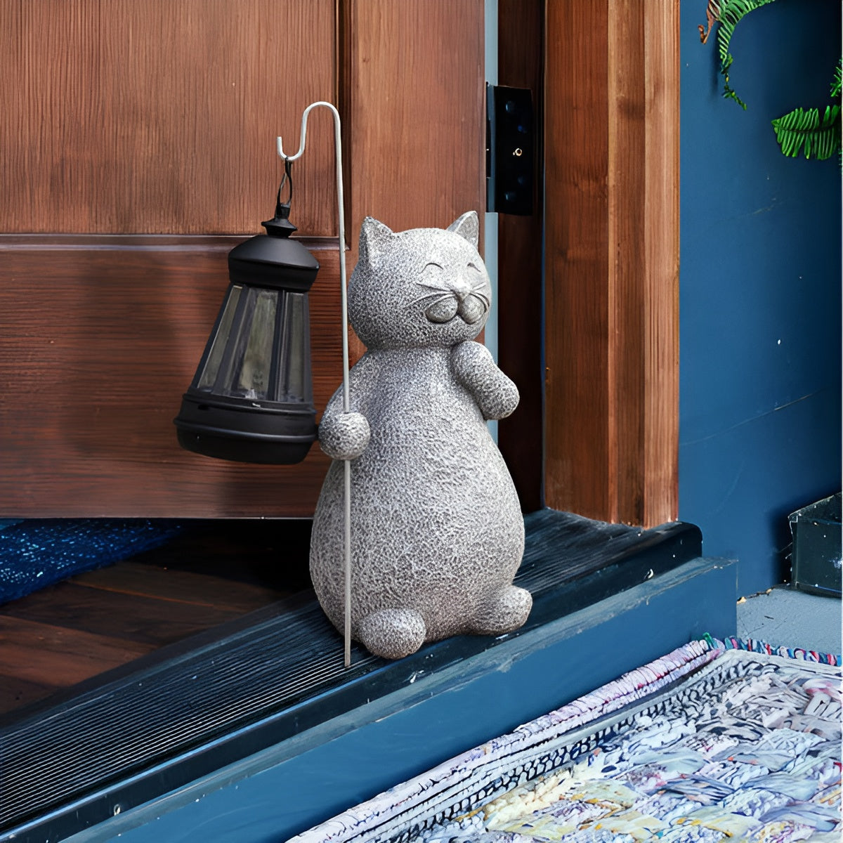 KittyBeam - Solar Cat Statue for Enchanting Garden Lighting 5
