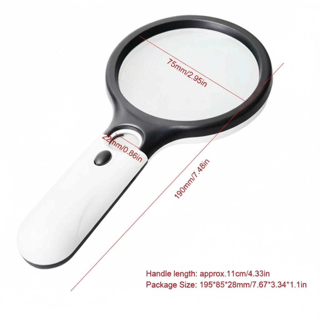 Klarblick - 45x Handheld Magnifying Glass with Light for Reading and Detail Viewing 3