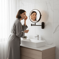 LED Magnifying Makeup Mirror with Light - Adjustable Brightness & Rechargeable Battery 2