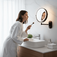 LED Magnifying Makeup Mirror with Light - Adjustable Brightness & Rechargeable Battery 3