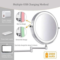 LED Magnifying Makeup Mirror with Light - Adjustable Brightness & Rechargeable Battery 8