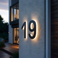 LICHTZEICHEN – Individually Customizable LED House Numbers for Modern Homes 1