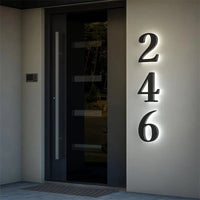 LICHTZEICHEN – Individually Customizable LED House Numbers for Modern Homes 4