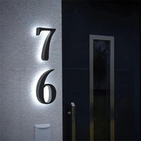 LICHTZEICHEN – Individually Customizable LED House Numbers for Modern Homes 5