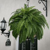 Lifelike Artificial Boston Fern - UV-Resistant Faux Plants for Outdoor Décor 1