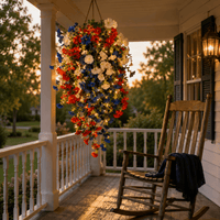 PATRIOTHAVEN – Decorative Hanging Basket for Festive Home Styling