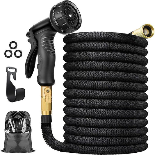 Lightweight 100FT Expandable Garden Hose - Durable Water Hose with 8 Spray Modes 0