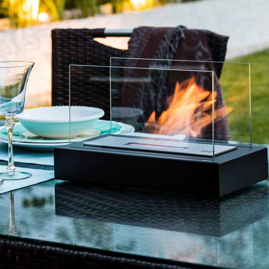 Lumaire Flame - Portable Tabletop Fireplace - Eco-Friendly Bioethanol Fire Table Top 2