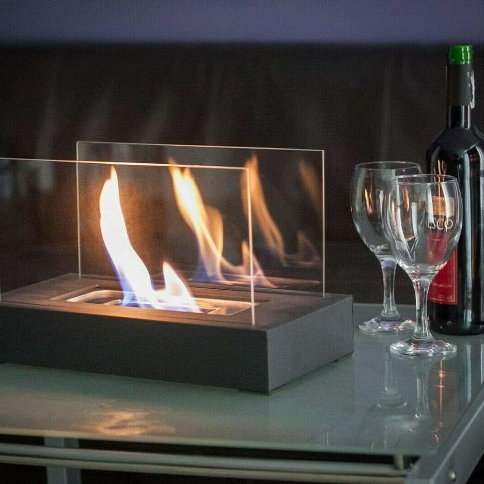 Lumaire Flame - Portable Tabletop Fireplace - Eco-Friendly Bioethanol Fire Table Top 3