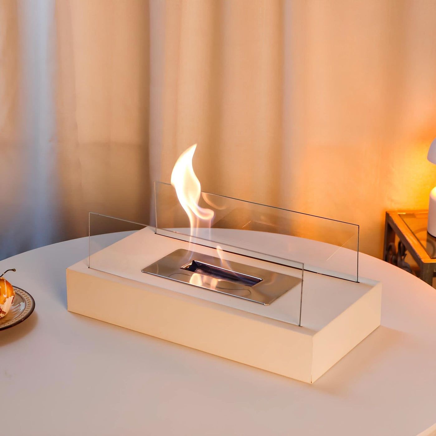 Lumaire Flame - Portable Tabletop Fireplace - Eco-Friendly Bioethanol Fire Table Top 4