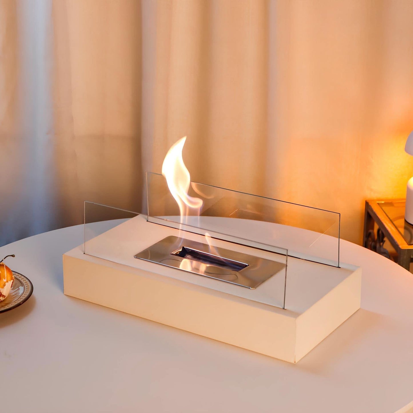 Lumaire Flame - Portable Tabletop Fireplace - Eco-Friendly Bioethanol Fire Table Top 4
