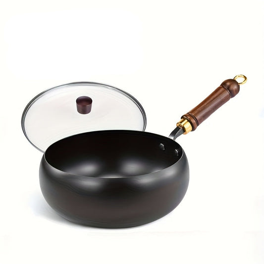 LuxRoyale - Heavy-Duty Cast Iron Skillet with Lid for Versatile Cooking 0