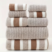 Luxury Coral - Ultra Soft 8-Piece Bath Towel Set, High Absorbency, Quick-Dry Microfiber 0