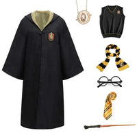 MAGICHOUSE – Hogwarts Wizarding Student Costume with Robe, Wand & Accessories For Children & Adults 4