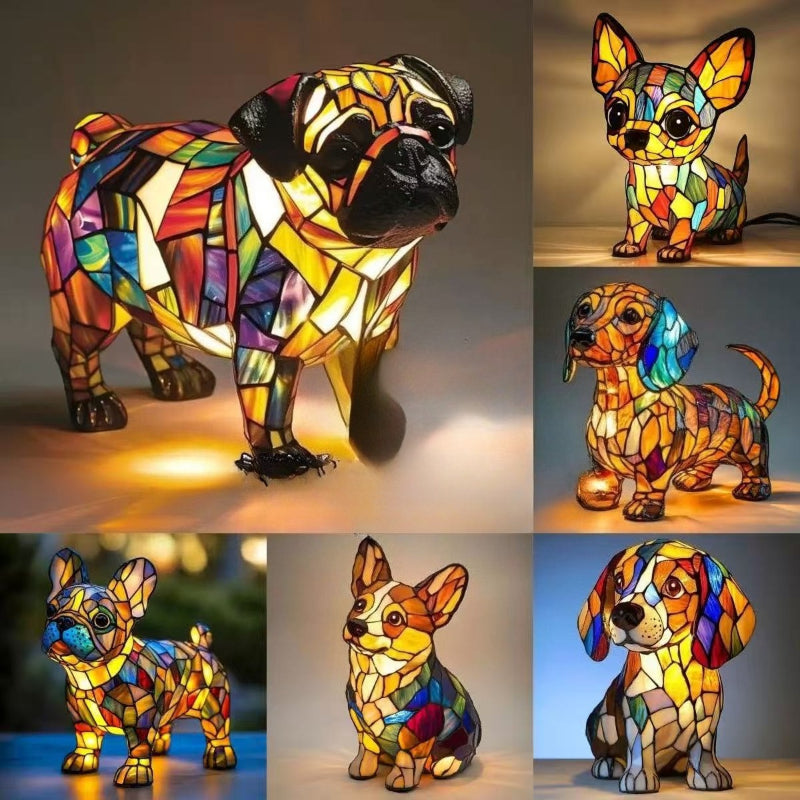 PUPGLOW – Künstlerische LED-Nachtlampe in Hunde-Rasseform für gemütliche Wohnkultur