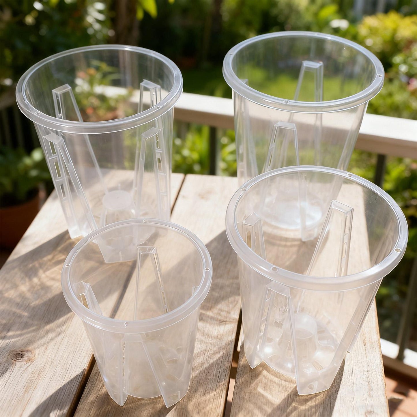 CLEARSPROUT SET – Transparent Pots for Easy Root Monitoring and Healthy Plant Growth
