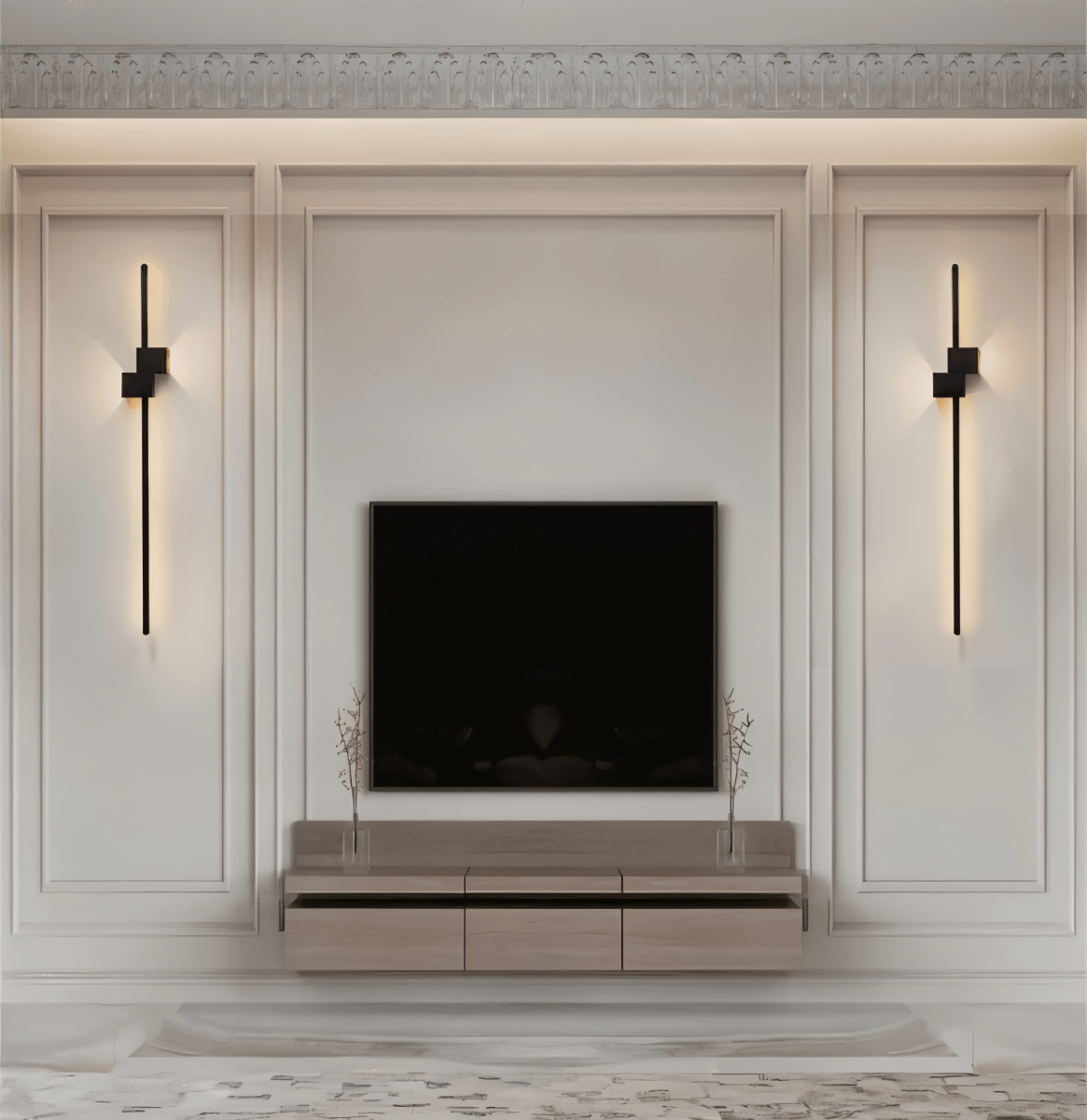 Minimalist LED Wall Light - Modern Sconce for Indirect Lighting & Home Decor 5