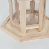 NATUREWELL – Rustic, handmade birdhouse with integrated water system made of wood 4