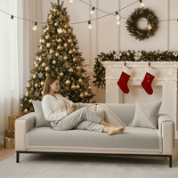 Naturweft - Non-Slip Cotton Linen Sofa Throw Blanket for Couch Protection 2