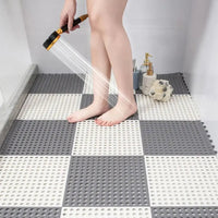 Non-Slip Shower Mat Set - Waterproof Rubber Bath Mats for Safe Showering 3