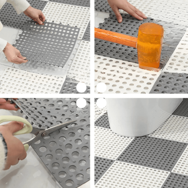 Non-Slip Shower Mat Set - Waterproof Rubber Bath Mats for Safe Showering 7