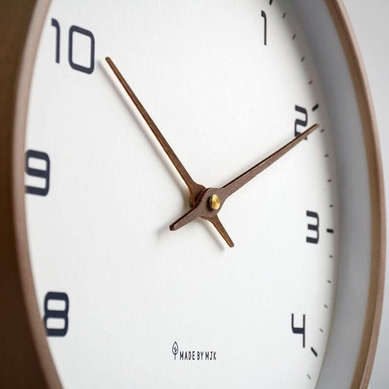 NordicTime - Modern Silent Wooden Wall Clock Decor with Minimalist Scandinavian Design 3
