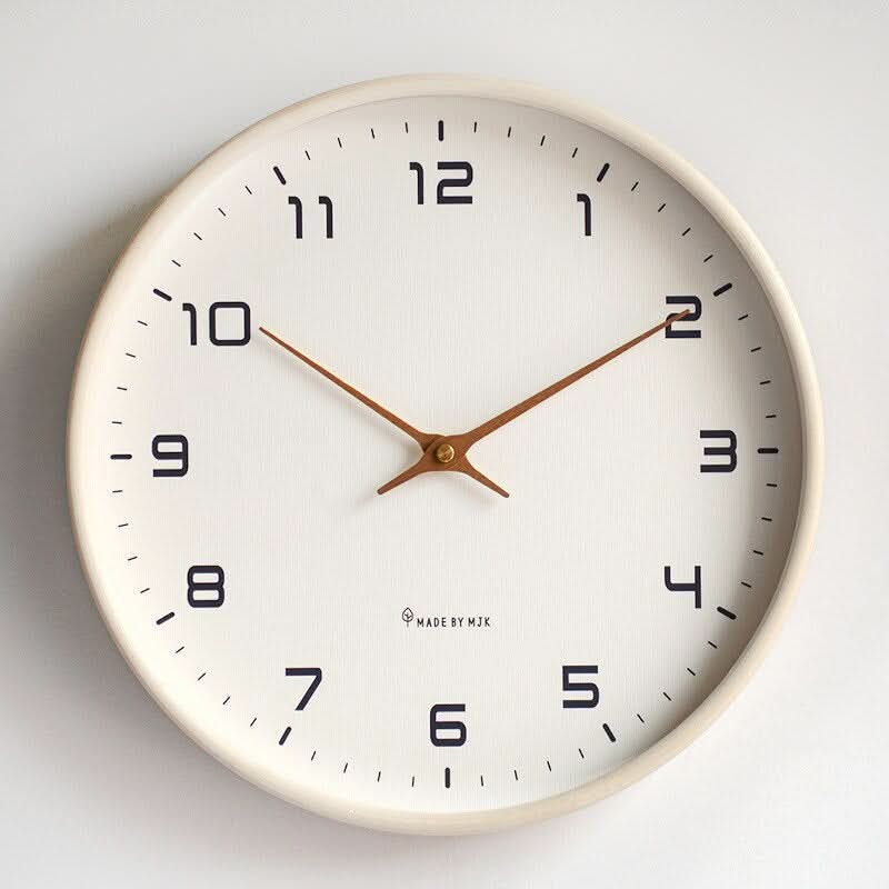 NordicTime - Modern Silent Wooden Wall Clock Decor with Minimalist Scandinavian Design 5
