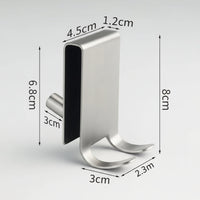 GLASSSHIFT – Stainless Shower Hooks for Frameless Glass Doors