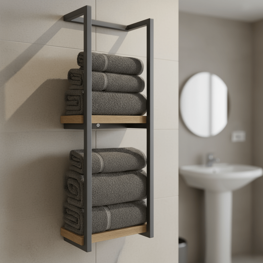 PUREDRY - Wall-Mounted Towel Rack with Rust-Resistant Stainless Steel Finish 0