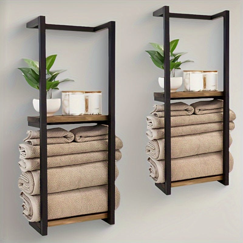 PUREDRY - Wall-Mounted Towel Rack with Rust-Resistant Stainless Steel Finish 1