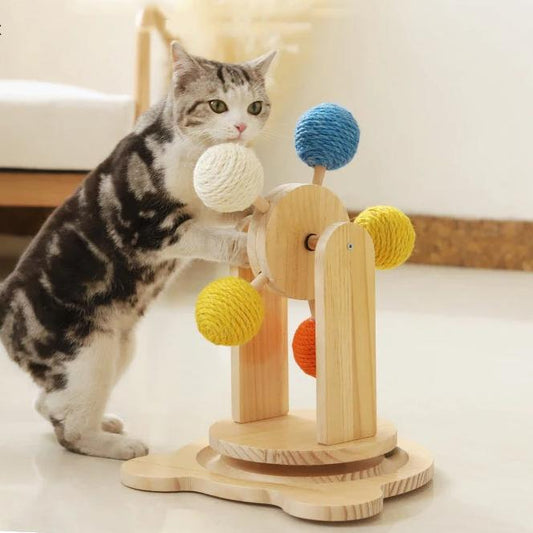 PawTastic Cat Toy Scratch Wheel - Safe, Durable Cat Accessories for Active Play 0