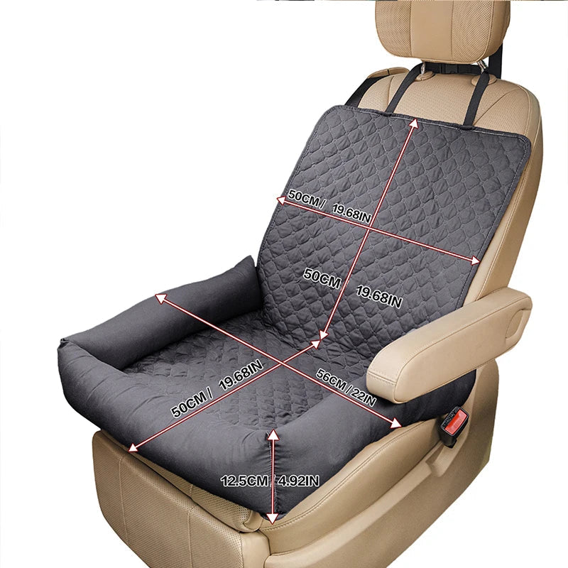 Pawmodo Waterproof Dog Car Seat Cover - Back Seat Protector & Travel Bed 2