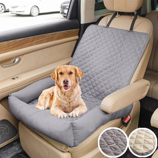 Pawmodo Waterproof Dog Car Seat Cover & Travel Bed - Back Seat Protector for Dogs 1