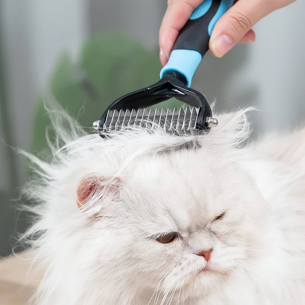 Pet Grooming Pro - Dual-Sided Deshedding Brush for Dogs & Cats 2