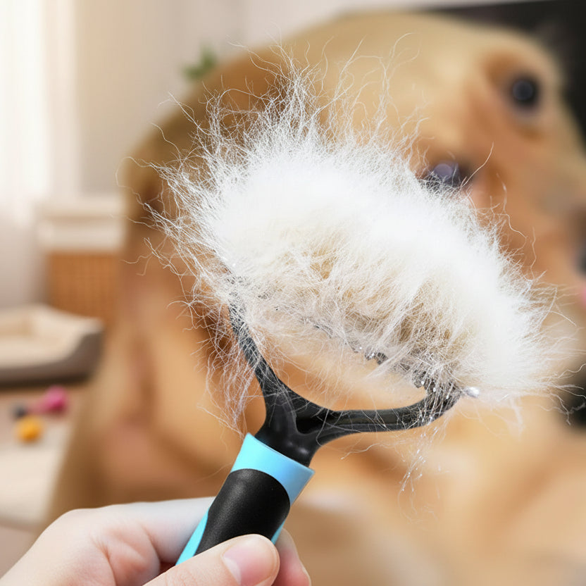 Pet Grooming Pro - Dual-Sided Deshedding Brush for Dogs & Cats 3