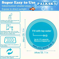 Pet Sensory Water Mat - Inflatable Ocean-Themed Cooling Play Mat for Cats and Small Pets 5