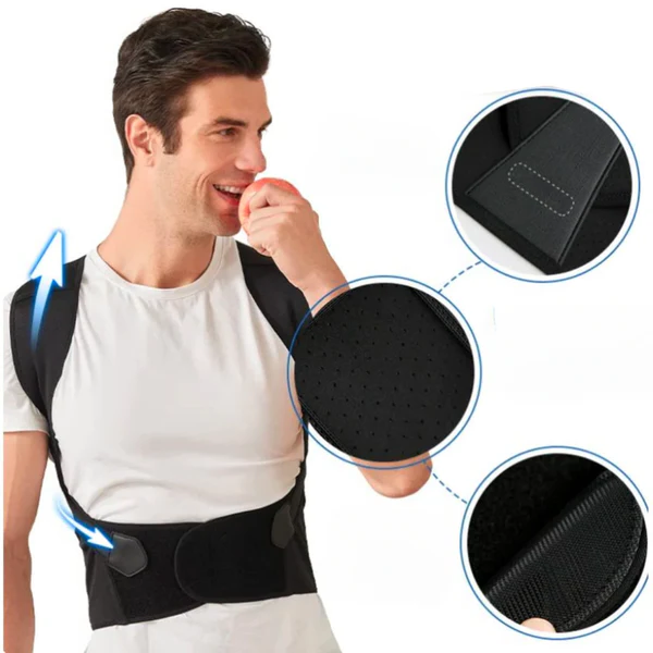PostureCorrect - Adjustable Back Support Brace for Posture Correction & Pain Relief 3