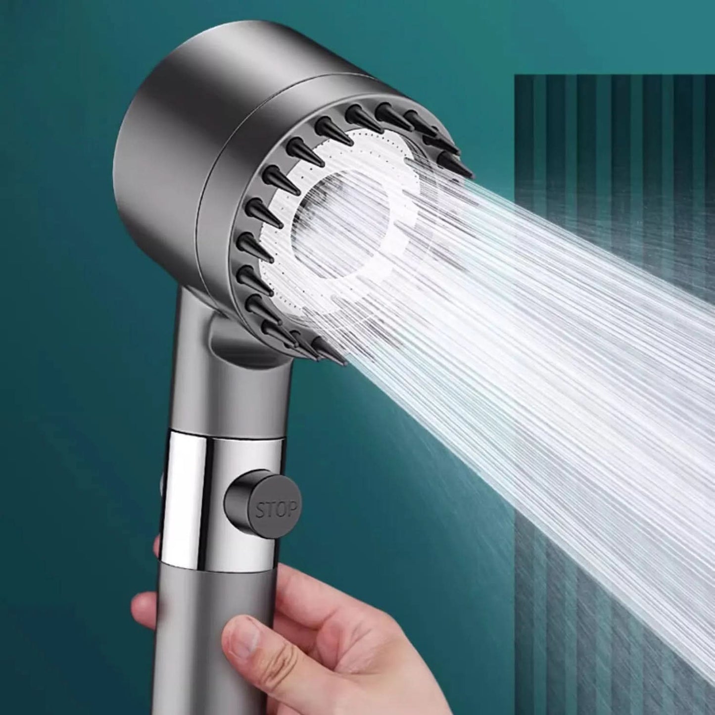 PowerStream - High Pressure Filtered Shower Head for Clean, Refreshing Showers 1