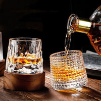 Premium Crystal Whiskey Glass Set - Rotatable Design for Enhanced Aroma, Perfect for Bourbon and Scotch Lovers 2