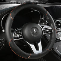 Premium Faux Leather Steering Wheel Cover with Diamond Pattern - Anti-Slip Grip for Cars 8
