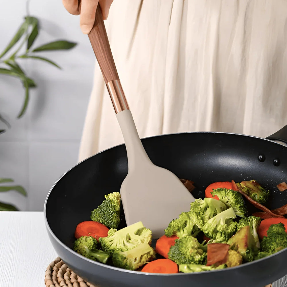 Premium Silicone Cooking Utensils Set - 10 Heat-Resistant Tools for Effortless Cooking 3