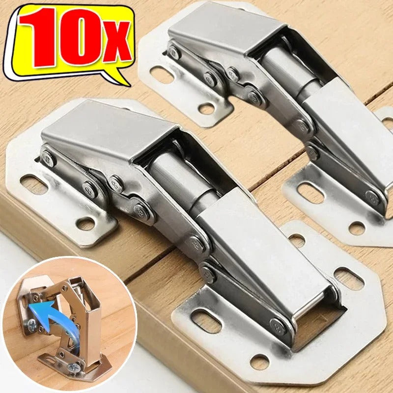Premium Soft-Close Cabinet Hinges - 10 PCS Hydraulic Kitchen Door Hinges 0
