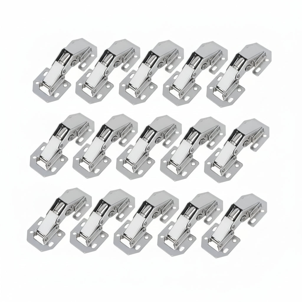 Premium Soft-Close Cabinet Hinges - 10 PCS Hydraulic Kitchen Door Hinges 3
