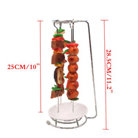 Premium Stainless Steel BBQ Skewers Set with Grill Rack - Perfect for Kebab Grilling 6