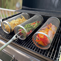 Premium Stainless Steel Grill Basket for Veggies & Fish - 360-Degree Design 1