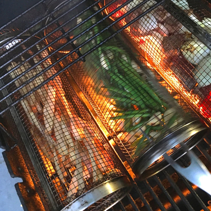 Premium Stainless Steel Grill Basket for Veggies & Fish - 360-Degree Design 6