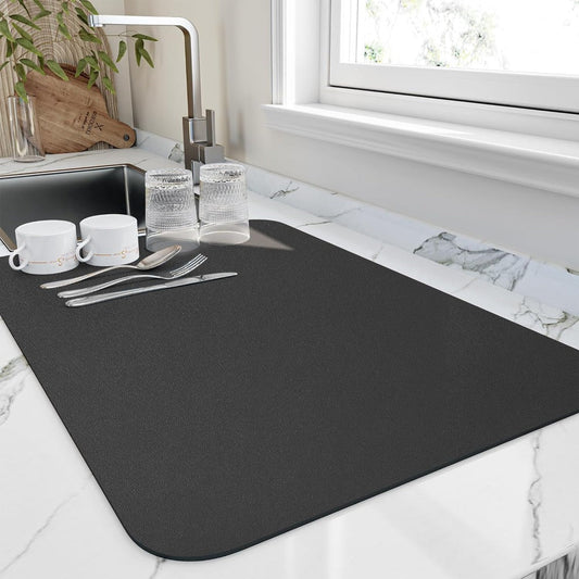Quick Dry Kitchen Dish Drying Mat - Super Absorbent, Fast Drying Solution 0